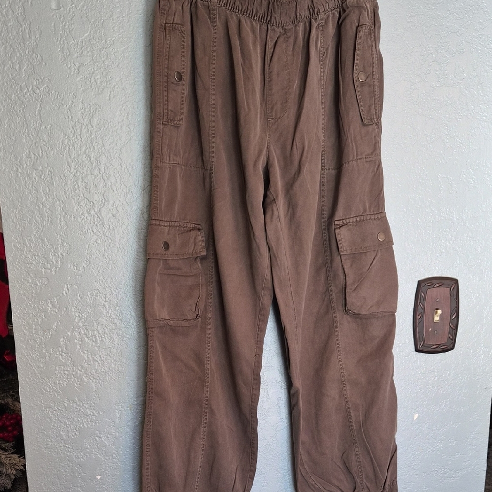 C&C California Womens Dark Brown Cargo Pants